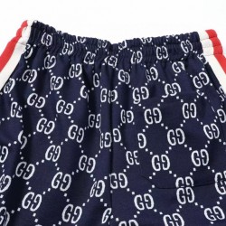 GUCCI グッチ ダブルG 総柄 スタンドカラー トラックジャケット ジャージ ブルゾン ブラック×レッド 男女兼用