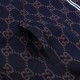 GUCCI グッチ 早春コレクション GG総柄 ニットジャージ トラックパンツ ジョガーパンツ ダークネイビー×グレー 男女兼用