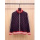 GUCCI グッチ ダブルG 総柄 サイドリボン ジョガーパンツ トラックパンツ ブラック×レッド 男女兼用