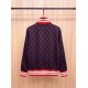 GUCCI グッチ ダブルG 総柄 サイドリボン ジョガーパンツ トラックパンツ ブラック×レッド 男女兼用