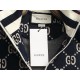 GUCCI グッチ 1980年代レトロ ダブルG 総柄 モノグラム フルジップ スタンドカラー スウェットジャケット ブラック 男女兼用