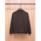 GUCCI グッチ ダブルG 総柄 赤緑ウェビングライン スタンドカラー トラックジャケット ジャージ ブルゾン ブラック×マルチカラー 男女兼用
