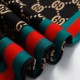 GUCCI グッチ ダブルG 総柄 赤緑ウェビングライン スタンドカラー トラックジャケット ジャージ ブルゾン ブラック×マルチカラー 男女兼用