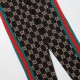 GUCCI グッチ ダブルG 総柄 赤緑ウェビングライン ジョガーパンツ トラックパンツ ブラック×マルチカラー 男女兼用