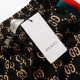 GUCCI グッチ ダブルG 総柄 赤緑ウェビングライン ジョガーパンツ トラックパンツ ブラック×マルチカラー 男女兼用