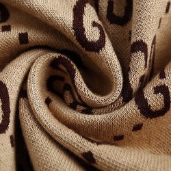 GUCCI グッチ 最新秋冬モデル ダブルG総柄 レッド＆ブルー ウェビングライン ジョガーパンツ トラックパンツ キャメル 男女兼用