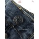 グッチ ウェビングテープ サイドブラッシュ ウォッシュド デニムパンツ ジーンズ メンズ レディース