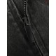 GUCCI グッチ ウォッシュド デニムジャケット ジップアップ ブルゾン スタンドカラー 赤緑ウェビングライン ブラック メンズ