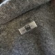 GUCCI グッチ フロントロゴ 刺繍 ニットフーディー パーカー グレー × ピンク ウールブレンド 男女兼用 肖戦同款
