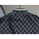 GUCCI グッチ 80s レトロ ダブルG総柄 シェリーライン スタンドカラー トラックジャケット ジップアップ ブルゾン ブラック 男女兼用