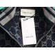 GUCCI グッチ 80s レトロ ダブルG総柄 シェリーライン スタンドカラー トラックジャケット ジップアップ ブルゾン ブラック 男女兼用