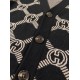 GUCCI グッチ モヘア ウール混紡 モノグラム GG総柄 Vネック カーディガン ニットセーター ブラック×ベージュ 男女兼用