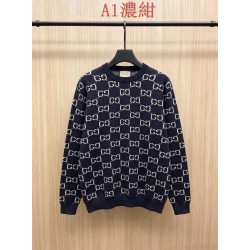 GUCCI グッチ GG総柄 モノグラム クルーネック ニットセーター 4色展開 プルオーバー 男女兼用