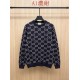 GUCCI グッチ GG総柄 モノグラム クルーネック ニットセーター 4色展開 プルオーバー 男女兼用