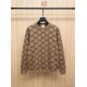 GUCCI グッチ GG総柄 モノグラム クルーネック ニットセーター 4色展開 プルオーバー 男女兼用