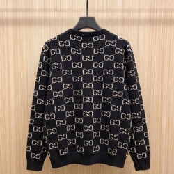 GUCCI グッチ GG総柄 モノグラム クルーネック ニットセーター 4色展開 プルオーバー 男女兼用