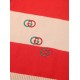 GUCCI グッチ ボーダー ストライプ ポロネック ニットセーター ラガーシャツ レッド×ベージュ 男女兼用