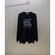 LOEWE ロエベ アナグラム ロゴプリント ロングTシャツ スウェット 長袖 クルーネック 2色展開 男女兼用