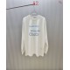 LOEWE ロエベ アナグラム ロゴプリント ロングTシャツ スウェット 長袖 クルーネック 2色展開 男女兼用