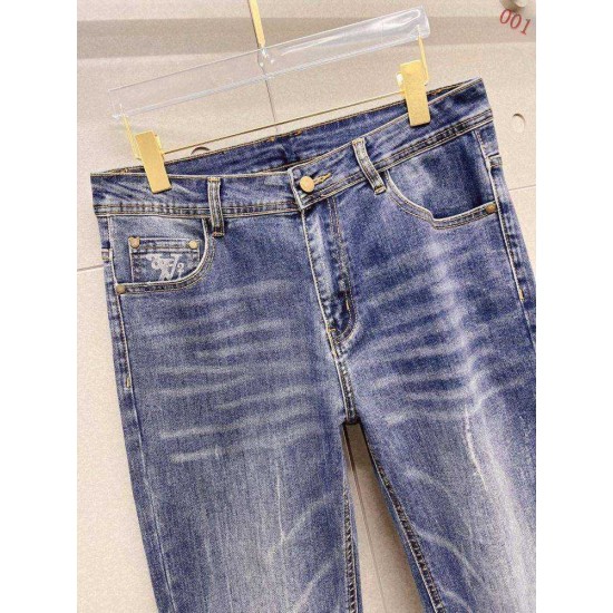 LOUIS VUITTON ルイヴィトン 岡山デニム 13oz ウォッシュド ストレート デニムパンツ ジーンズ メンズ