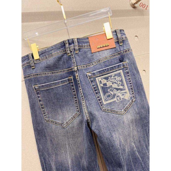 LOUIS VUITTON ルイヴィトン 岡山デニム 13oz ウォッシュド ストレート デニムパンツ ジーンズ メンズ