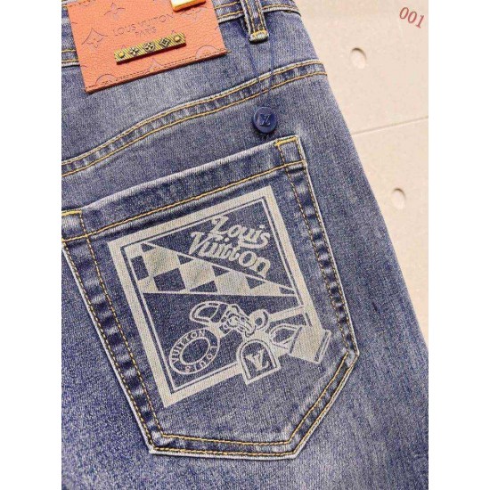 LOUIS VUITTON ルイヴィトン 岡山デニム 13oz ウォッシュド ストレート デニムパンツ ジーンズ メンズ