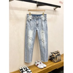LOUIS VUITTON ルイヴィトン 岡山デニム 13oz ウォッシュド ダメージ デニムパンツ ジーンズ ライトブルー メンズ