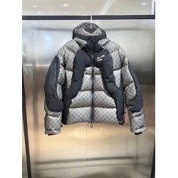 LOUIS VUITTON ルイヴィトン モノグラム 温感変色 温感サーモクロミック ダウンジャケット フード付き メンズ 男女兼用