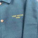 LOUIS VUITTON ルイヴィトン TM1262 ランウェイ 走秀款 ロゴ刺绣 メルトンウール スタジャン ブルゾン グリーン 男女兼用