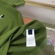 ルイ・ヴィトン 猟犬モチーフ 撞色嵌花 コットン クルーネック 半袖Tシャツ カットソー 緑 メンズ レディース