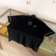 ルイ・ヴィトン 2026SS Marque L.Vuitton ロゴ提花 ニット半袖Tシャツ 黒 白 メンズ レディース