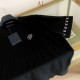 ルイ・ヴィトン 2026SS Marque L.Vuitton ロゴ提花 ニット半袖Tシャツ 黒 白 メンズ レディース