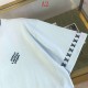 ルイ・ヴィトン 2026SS Marque L.Vuitton ロゴ提花 ニット半袖Tシャツ 黒 白 メンズ レディース