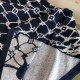 グッチ ジオメトリック格子柄 切替 ニット半袖Tシャツ ネイビー メンズ レディース