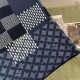 ルイ・ヴィトン 2026AW 嵌花切替 ニットハーフパンツ ショートパンツ ネイビー メンズ レディース