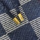 ルイ・ヴィトン 2026AW 嵌花切替 ニットハーフパンツ ショートパンツ ネイビー メンズ レディース