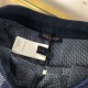 ルイ・ヴィトン 2026AW 嵌花切替 ニットハーフパンツ ショートパンツ ネイビー メンズ レディース