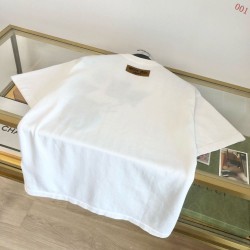 ルイ・ヴィトン Monogram Comics 漫画キャラクター 嵌花ニット半袖Tシャツ 白 メンズ レディース