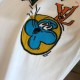 ルイ・ヴィトン Monogram Comics 漫画キャラクター 嵌花ニット半袖Tシャツ 白 メンズ レディース