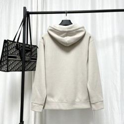 ルイ・ヴィトン Monogram エンボス加工 ジップアップフーディー パーカー ベージュ メンズ レディース