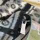 ルイ・ヴィトン モノグラム モヘアニットカーディガン ブラック グレー メンズ レディース