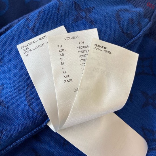 ルイ・ヴィトン 草間彌生コラボ モノグラム フェイス ニットカーディガン 青 メンズ レディース
