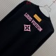 ルイ・ヴィトン ピンクモノグラム ロゴ ロングスリーブTシャツ ロンT 米白 黒 メンズ レディース