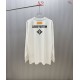 ルイ・ヴィトン ピンクモノグラム ロゴ ロングスリーブTシャツ ロンT 米白 黒 メンズ レディース