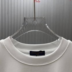 ルイ・ヴィトン ピンクモノグラム ロゴ ロングスリーブTシャツ ロンT 米白 黒 メンズ レディース