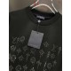 ルイ・ヴィトン 2026AW モノグラム総柄 中東クリスタル装飾 クルーネック長袖スウェット ロンT 黒 白 メンズ レディース