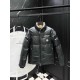 モンクレール メンズ/レディース 袖取り外し 2WAY リバーシブル ラッカーナイロン ダウンジャケット ブラック 男女兼用