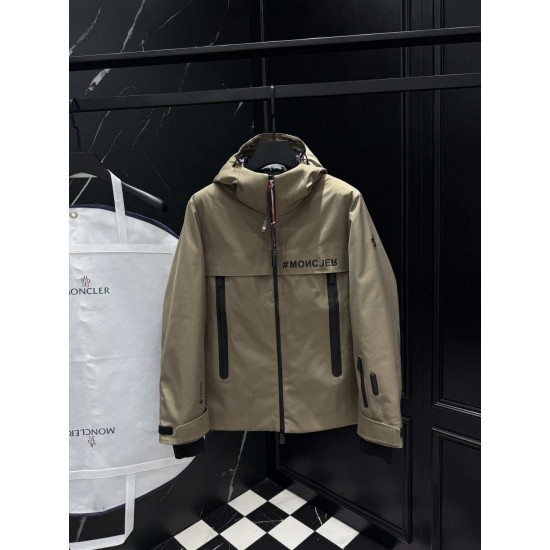 モンクレール グルノーブル メンズ GORE-TEX 防水透湿 フード付き スキー ダウンジャケット マウンテンパーカー