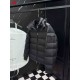 モンクレール メンズ/レディース マットナイロン 袖ポケット 同色ロゴ フード脱着 ショート ダウンジャケット 男女兼用