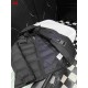 モンクレール メンズ/レディース マットナイロン 袖ポケット 同色ロゴ フード脱着 ショート ダウンジャケット 男女兼用